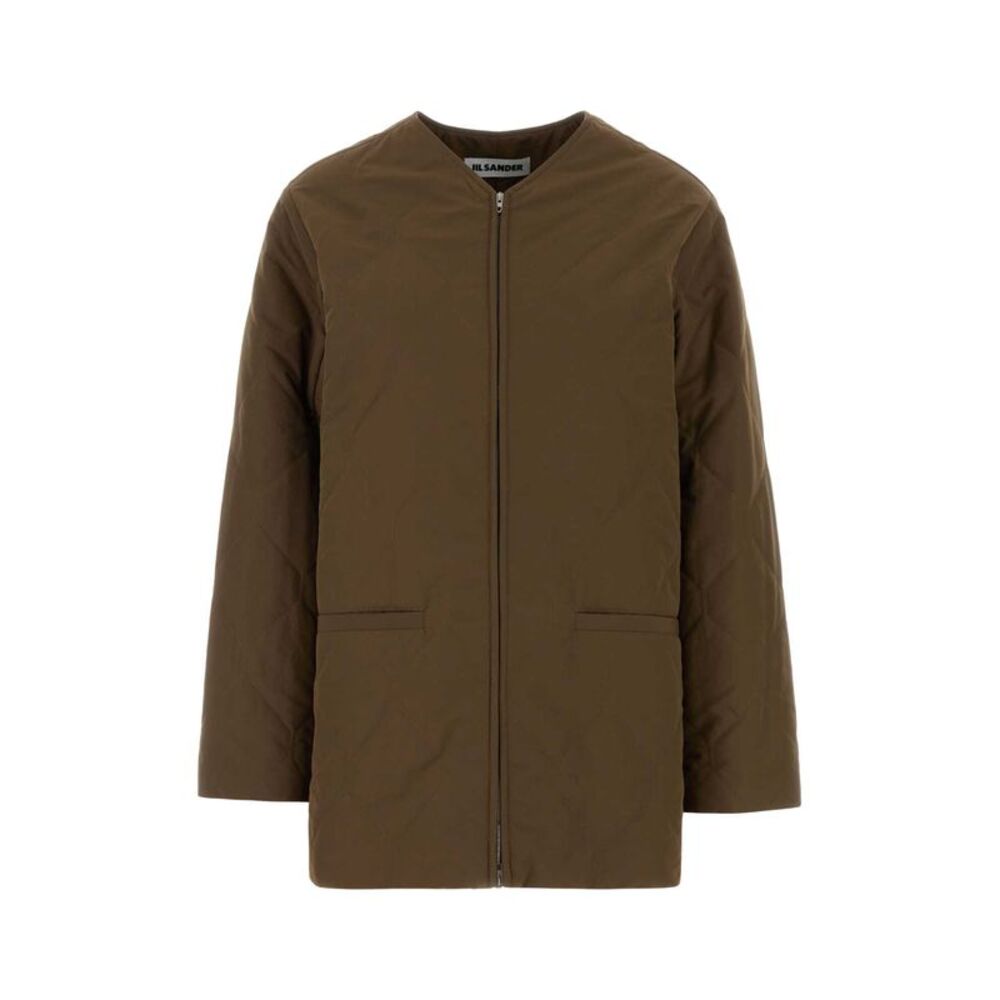 Jil Sander Women Brown Polyester Jacket